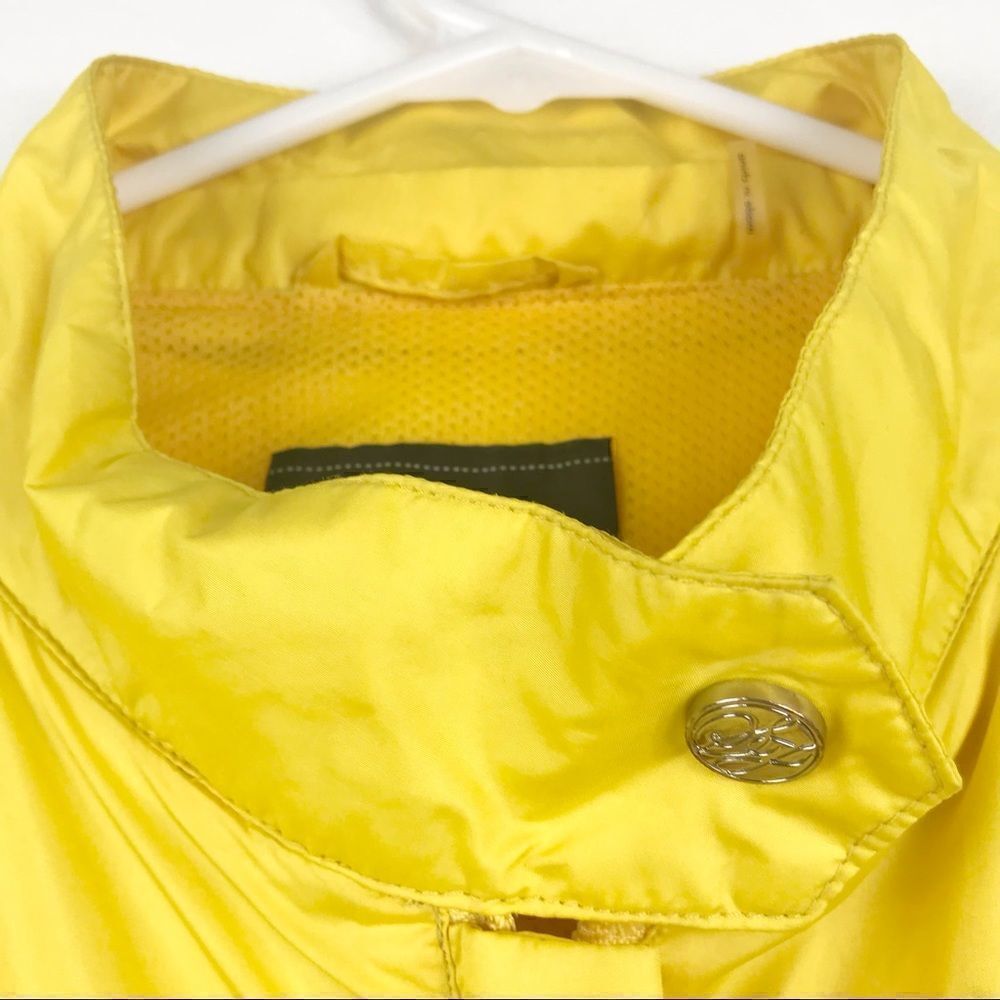 Sean John Lemon Yellow Nylon Zip Up Crop Jacket - Picture 10 of 16